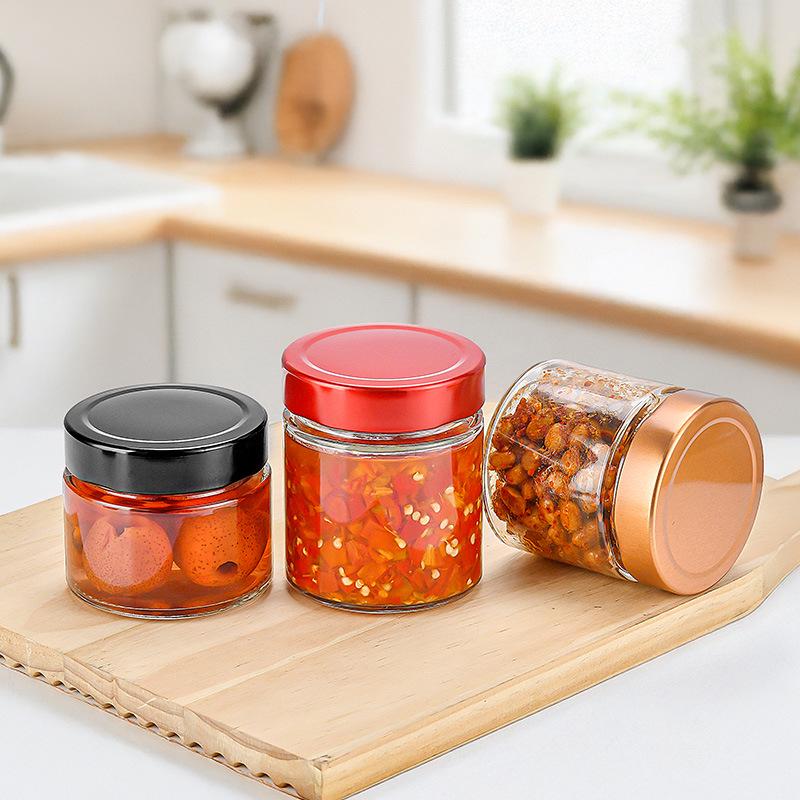 Large Capacity Round Pickle Dispensing Bottle with Lid, Moisture-Proof High Borosilicate Glass Jar
