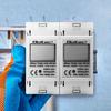 Qoltec Single-phase Electronic Meter | Energy Consumption Meter for DIN Rail | 230V | 60A | LCD | 2P