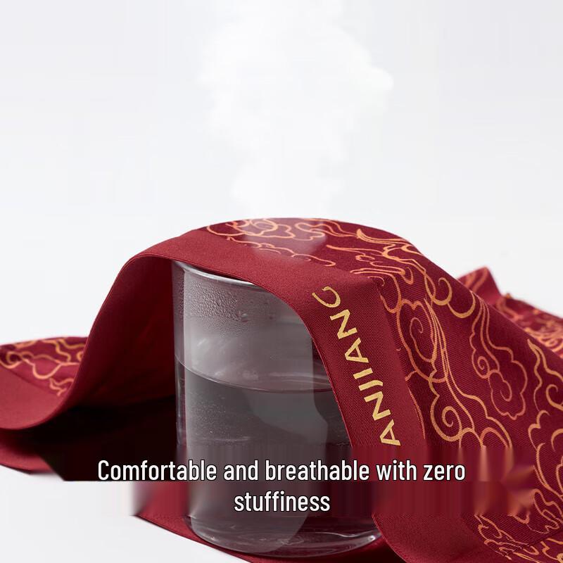 Jianjiang Men's Modal Red Boxer Briefs 3-Pack