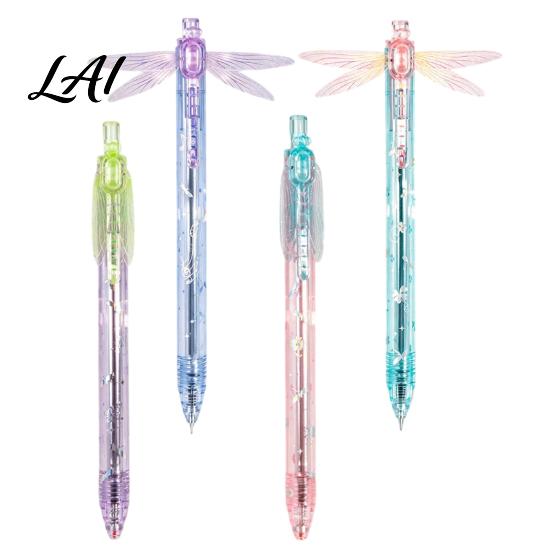 Handschrift Gereedschap voor Kantoor Glanzende Vleugels Transparant Plastic Pen Libelle Gel Schrijfwaren met Interactieve Decoratieve Pennen Dagelijks Gebruik Flapperend
