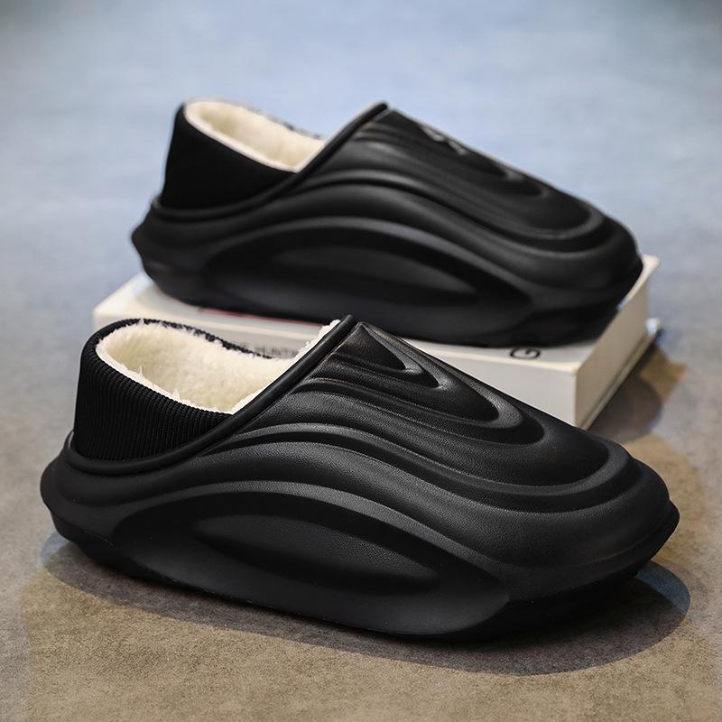 Men s 2025 Winter Cotton Slippers IndoorOutdoor EVA Sole Height Boost Warm Heel-Covered Design 4445 2127₽