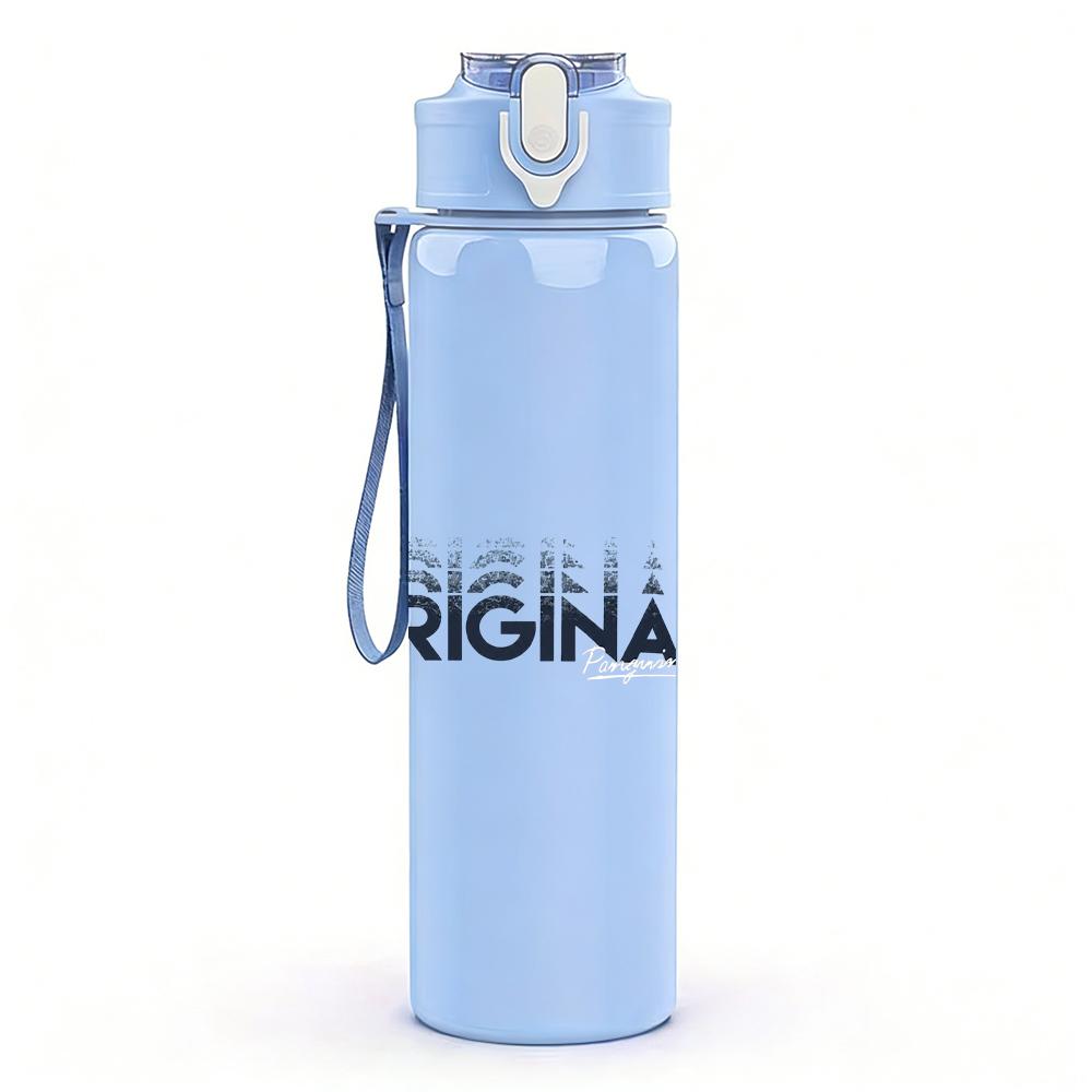 1PC Original Script Minimalist Vintage Text Print 750ml Portable Sports Water Bottle Leakproof Gym Outdoor Travel Drink Cup
