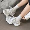 Dad Shoes Women's Ins Super Fire 2025 Spring and Autumn New Thick-soled Muffin Versatile Sports Shoes Heightening Casual Shoes Women