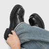 Fashion British Style Korean Shoes Oxfords Women's Black Flats Preppy 2025 Leather Pleated Derby Korean Shoes British Style Oxfords Wome