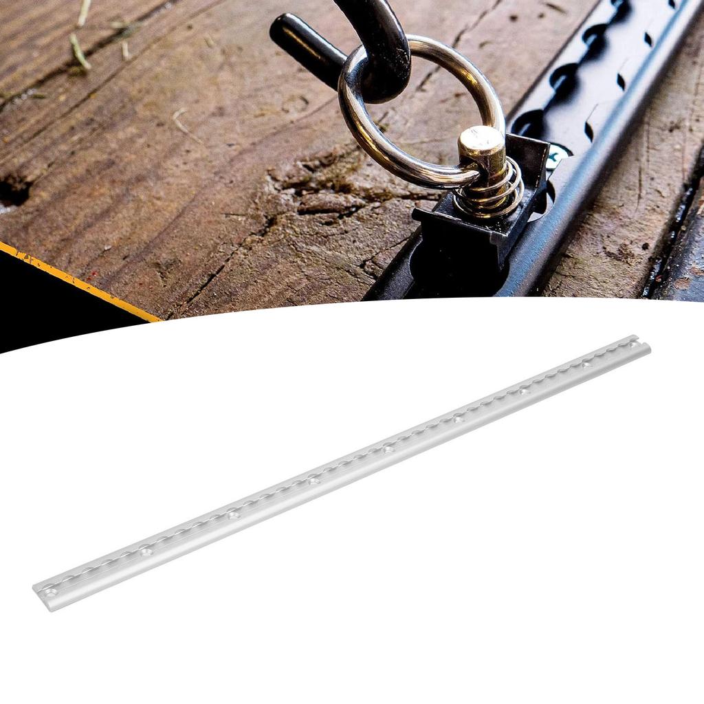 L Track Rail with Drilled Hole 3.3ft Sturdy Structure Robust Aluminum Airline Rail for Truck Beds Trailers