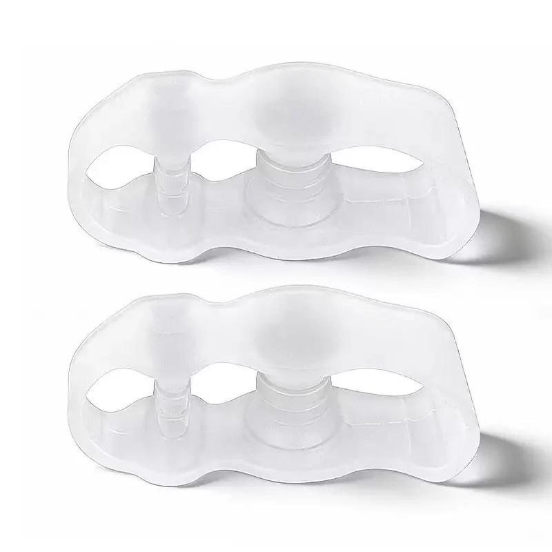 1 Pair Soft Silicone Big Toe Separators Breathable Anti Friction Foot Cushion Pads Unisex for Daily Shoe Wear