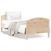 VidaXL Bed Frames and Headboard 100x200 Cm Solid Pine Wood 842562