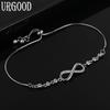 925 Sterling Silver AAA Zircon Bracelet Fashion Gift Wedding Jewelry