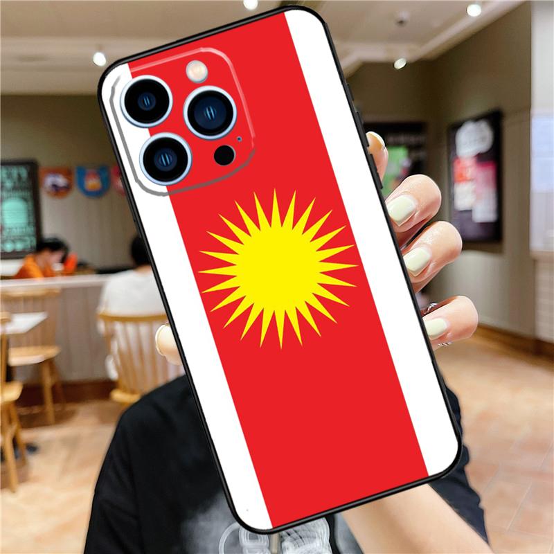 Yazidis Flag Case For iPhone 17 16 15 14 13 12 11 Pro Max Mini Plus 16e 17 Air Bumper Cover Accessories