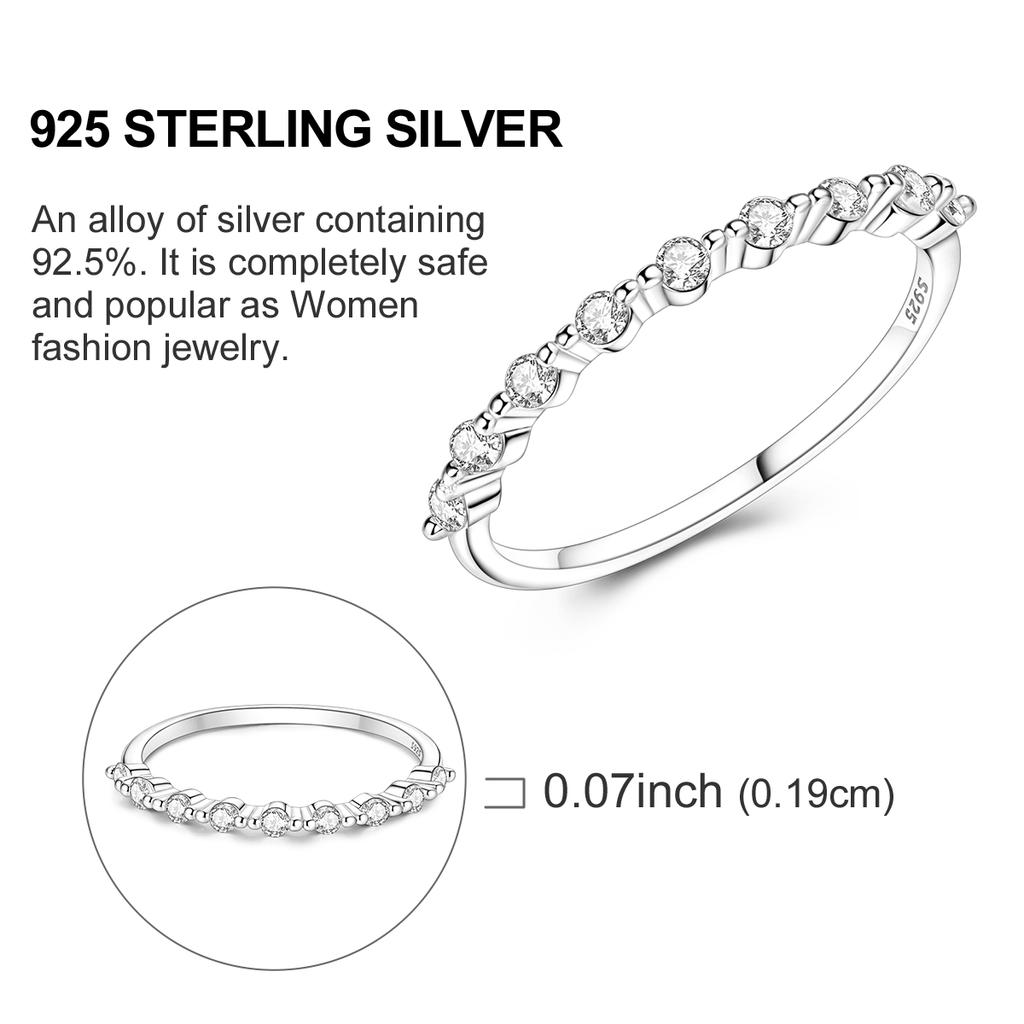 Ring Ideal For Woman Sparkling Zircon Authentic Copper Fashion Jewellery Gift High Quality Durable Material Elegant Design