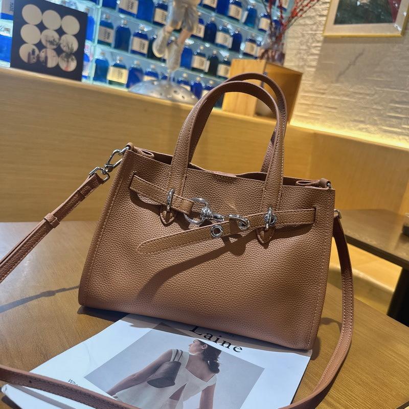 Tote Bag Women's 2025 New Leather First Layer Cowhide Versatile Premium Large-capacity Shoulder Portable Messenger Commuter Bag