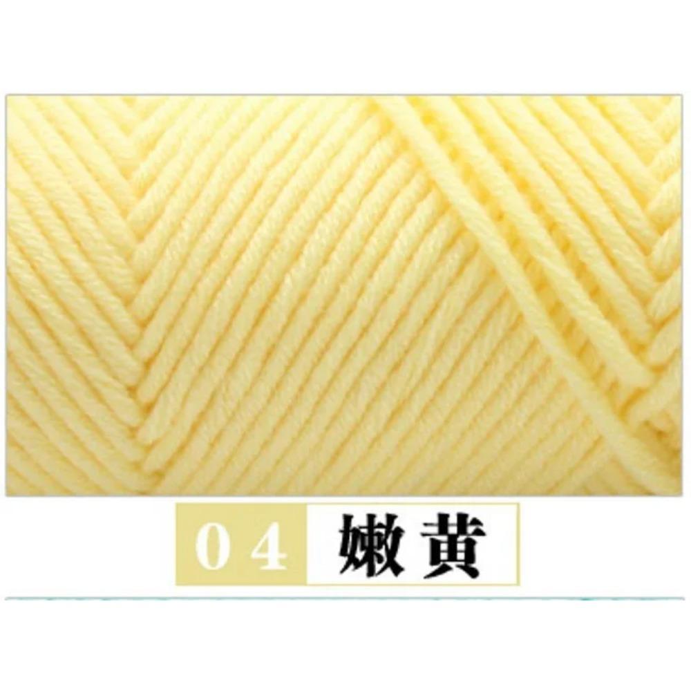 100g Pure Colour Lover Yarn Soft Milk Cotton Yarn Woolen Yarn 8 Ply Thread for Knitting Scarf Wool Handmade DIY Scarves Gift