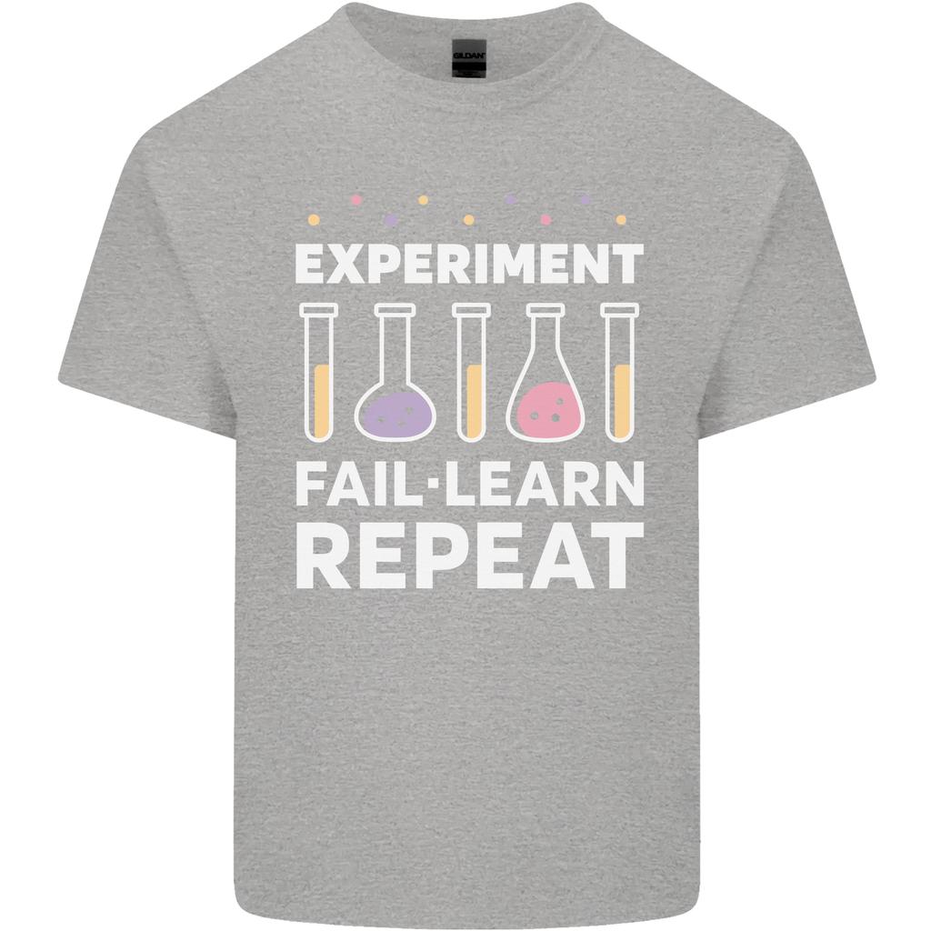 Science ExperiUnisext Fail Repeat Chemistry Geek Unisexs Light Cotton TShirt