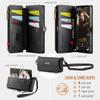 For Samsung Galaxy A13 5G/Galaxy A13 4G Case CASEME C39 RFID Blocking Zipper Wallet Stand Leather Cover with Strap