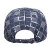 Boné de Beisebol Xadrez com Lantejoulas Masculino Chapéu de Sol Feminino Boné Panamá Rabo de Cavalo Chapéus com Viseira Boné Snapback