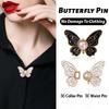 Women's Adjustable Butterfly Brooch Waist Clip Collar Pin Slimming Effect for Party Office and Street Style