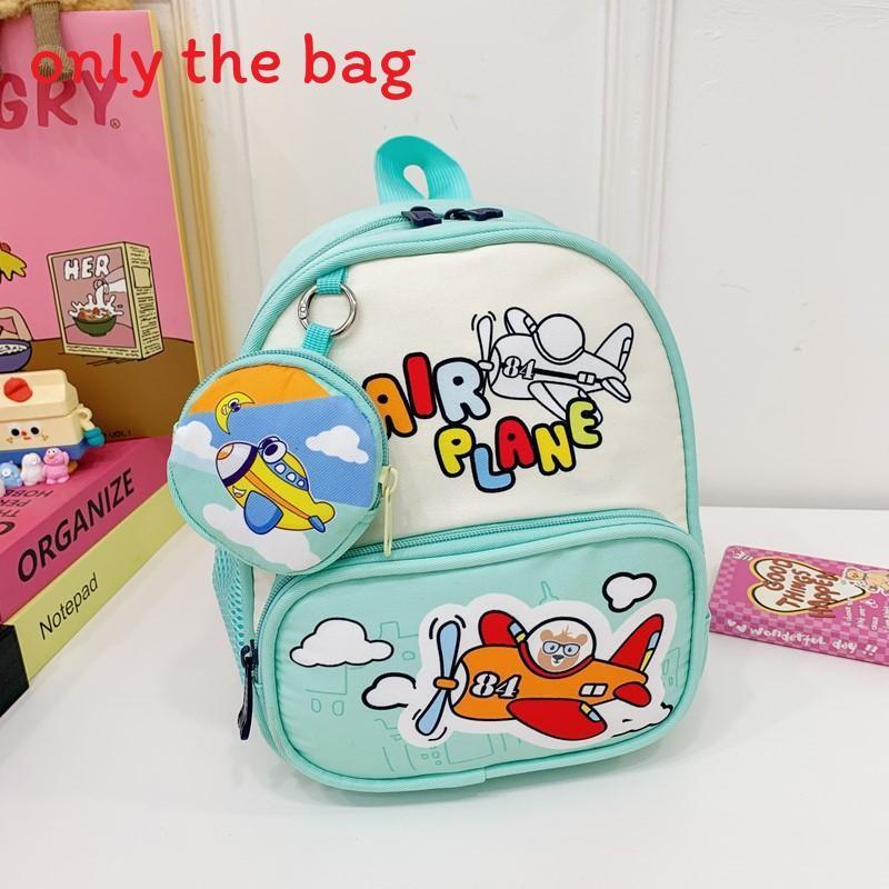 With Childrens Backpack Cartoon Cat And Airplane Print Design For Use Daily