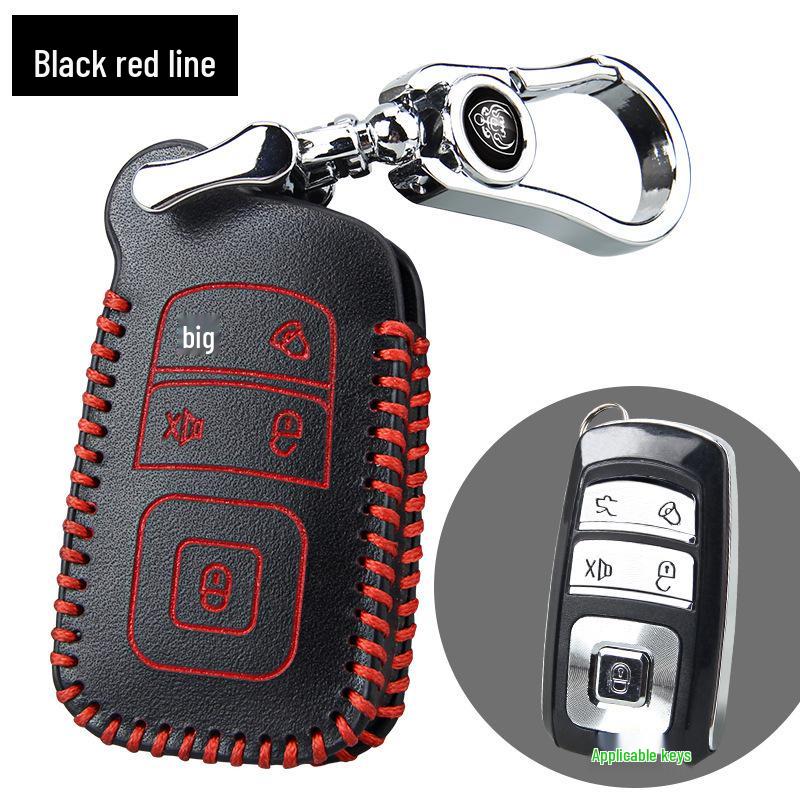 Iron General Cowhide Key Bag: Car Remote Control & Key Protection Cover