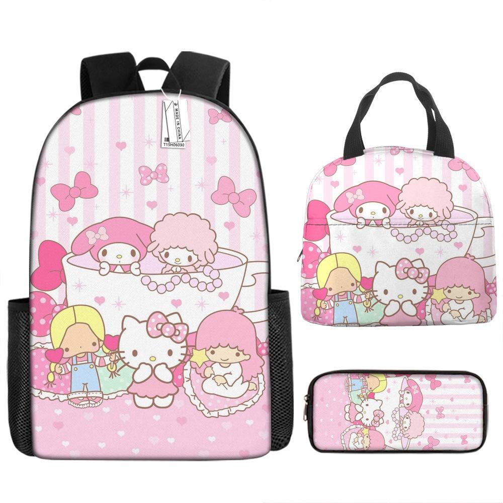 Student School Bag Bento Bag Insulated Lunch Bag Cartoon Cute Kt Children'S Backpack