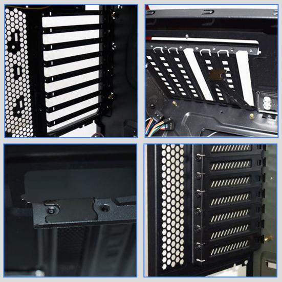5Pcs PCI Slot Baffle Dust-proof Ventilation Electroplated Cooling Desktop PCI Slot Cover for Computer
