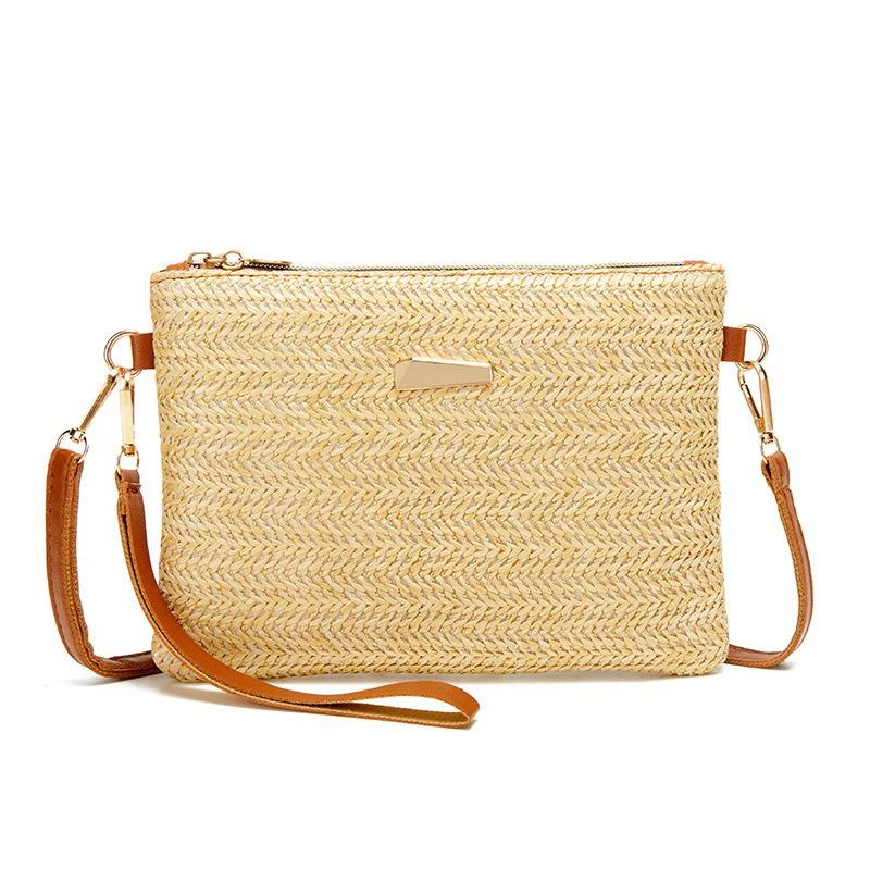 Handbag ladies woven messenger women's bag fashion straw woven women's bag