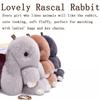 Cute Decoration Gift Key Chain Bag Pendant Plush Bunny Toy Rex Rabbit Fur