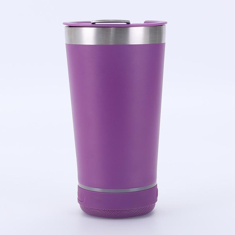 Stainless Steel Music Insulated Cup 16oz Portable Water Bottle Beer Mug Speaker Wireless Bluetooth Speaker With Bottle Opener