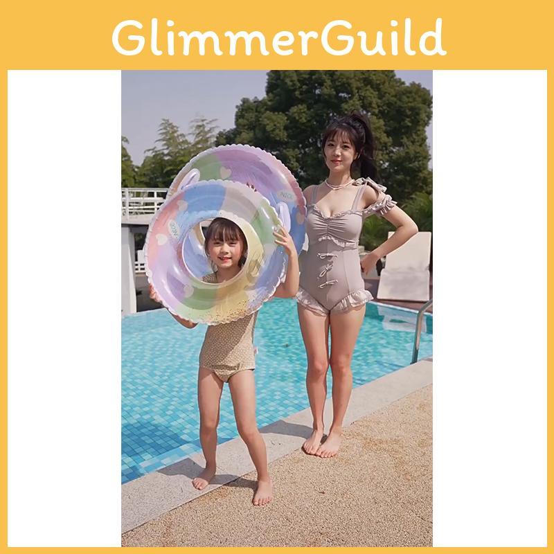 New Shiny Fashion Oil Painting Swim Ring For Kids And Adults Wholesale Water Sports Equipment