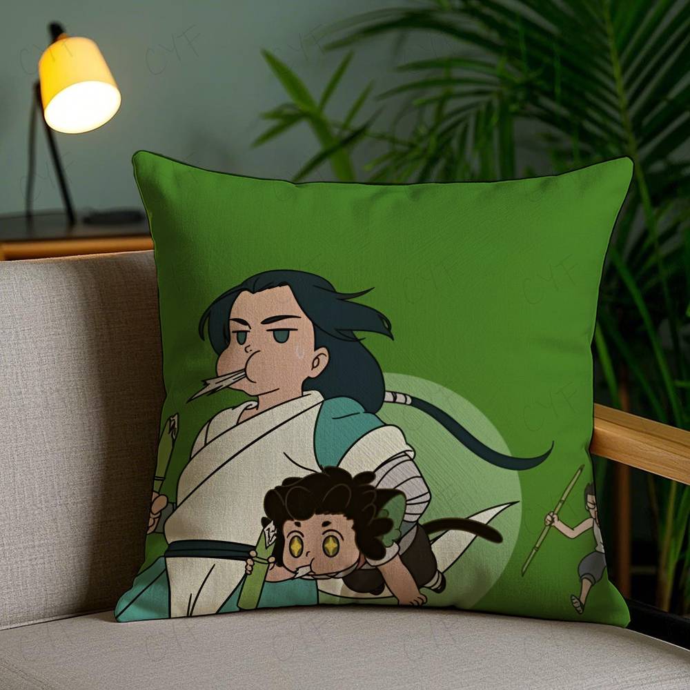 Kwaii Anime The Legend Of Hei Pillow Case Custom Printed Brushed Fleece Pillow, Baby Skin-Touch, Eco-Friendly Dye-Sublimation Cu