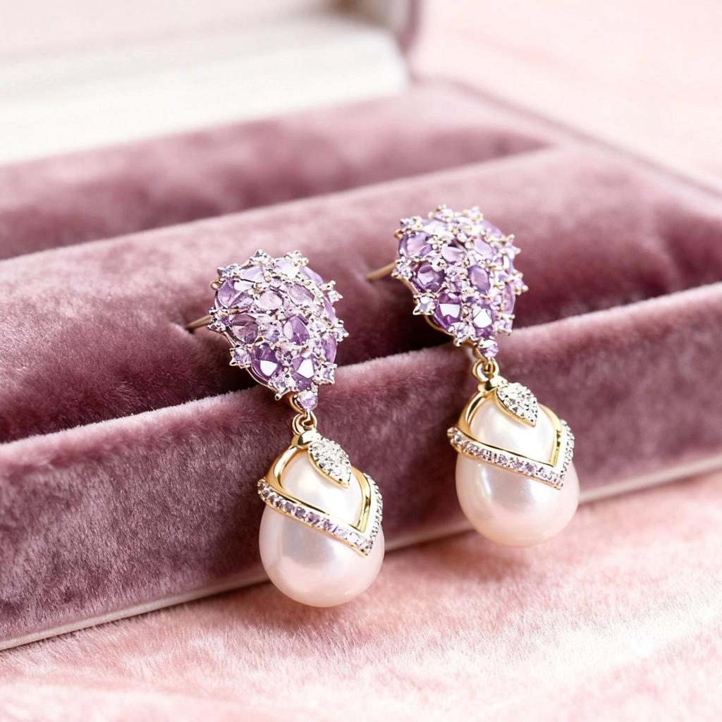 S925 Silver Teardrop Pearl Earrings: Elegant Zircon Inlay, French Luxury Court Style