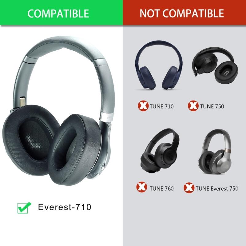 Soft Leather Earpads for t t710 Earphone MemoryFoam Earcups Easily Replaced Buckle Cushions