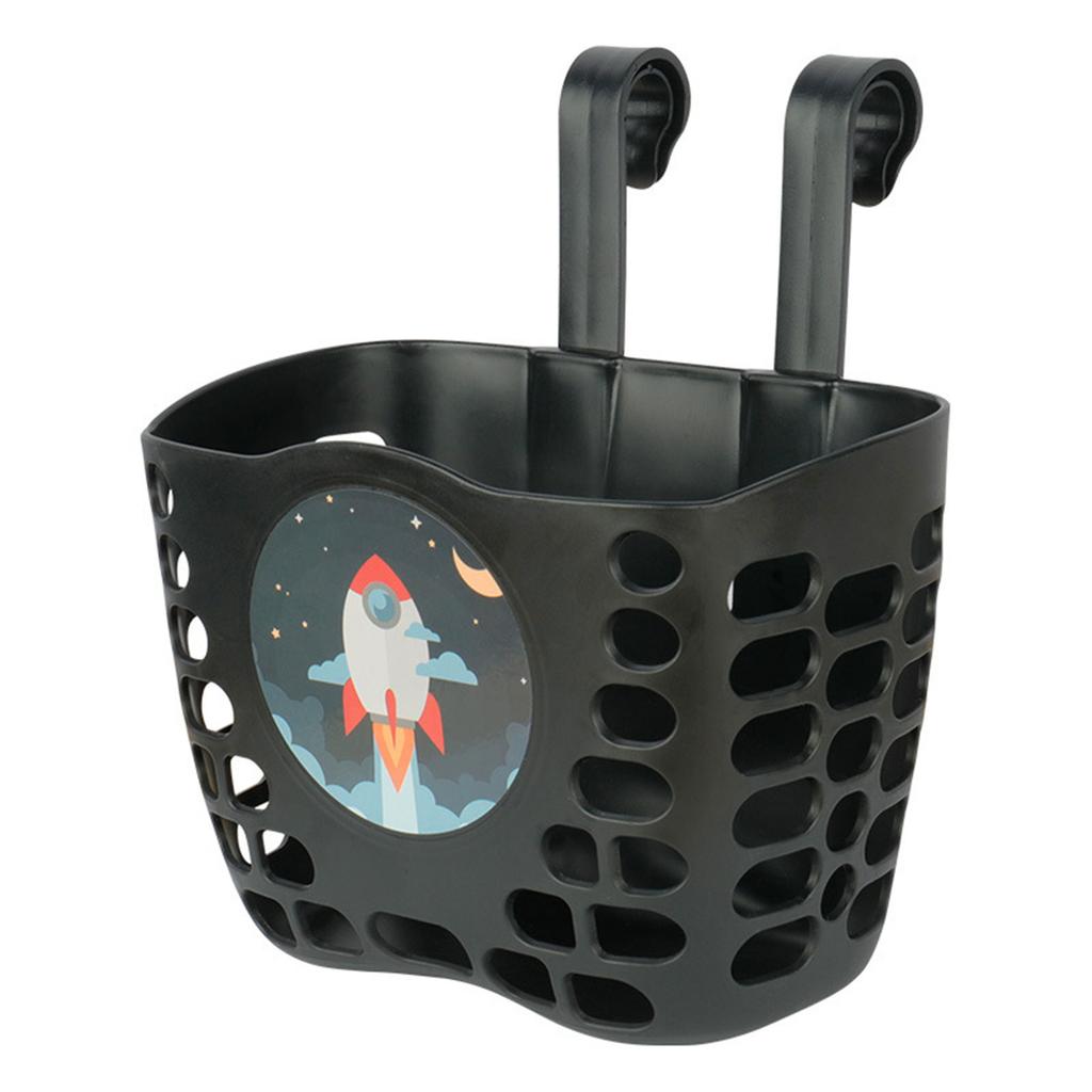 Coș de bicicletă față impermeabil Coș de bicicletă spate din plastic Coș de bicicletă cu curea de fixare pentru biciclete de băieți și fete Coș de răchită