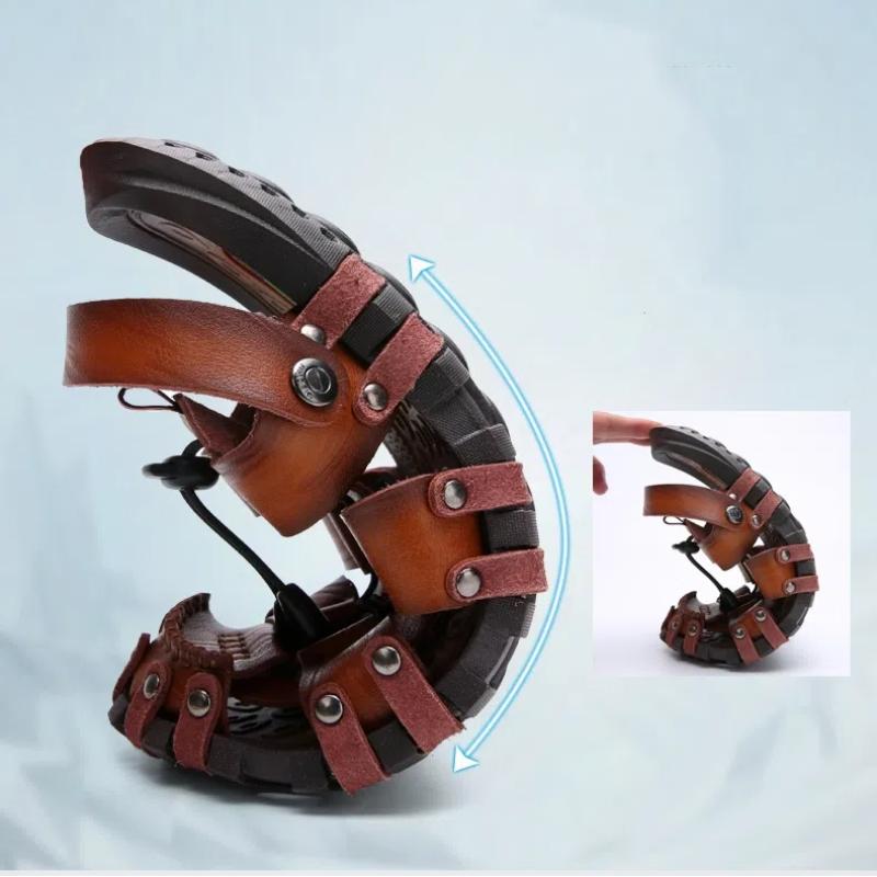 Summer Men's Casual Sandals Baotou Slippers Beach Shoes Soft Soled Men's Shoe Outdoor Fashion 47 Plus Size Anti-Slip Rubber Sole