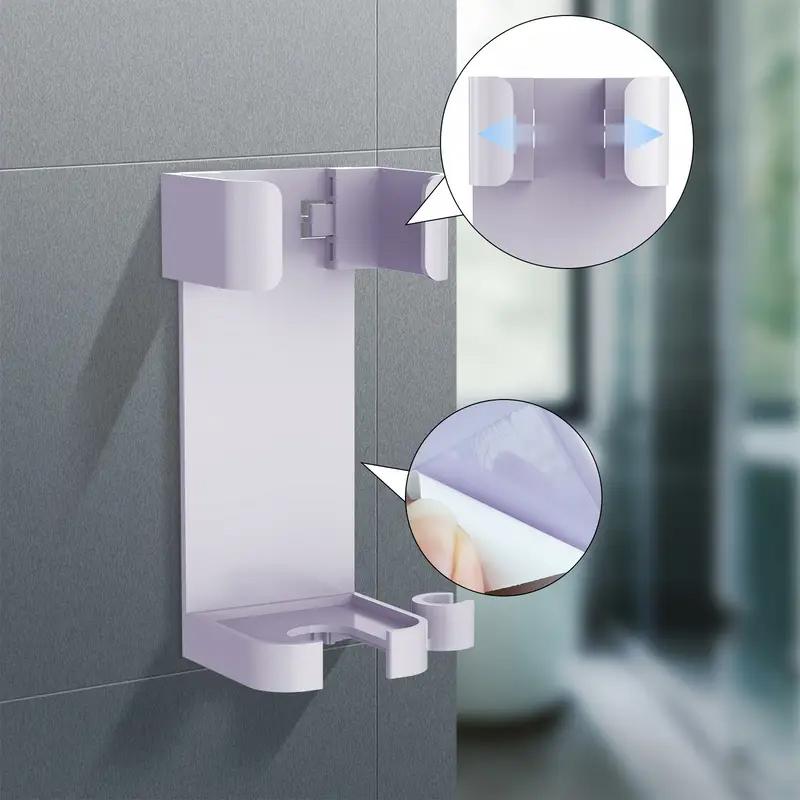 Hair Curler Straighteners Holder Wall-Mounted Hair Dryer Organizer Curling Bracket Detachable Shaver Rack Bathroom Accessories