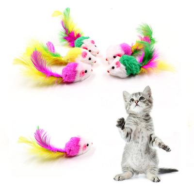 New Colorful, Vibrant and Durable Mini False Mouse Soft Cat Toys - Entertaining Interactive Supplies for Training, Playing, and