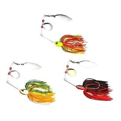 Silicone Skirt Spinner Lures Baits Metal Hard Artificial Baits Swim Jigs Baits Fishing Accessories Easy To Use