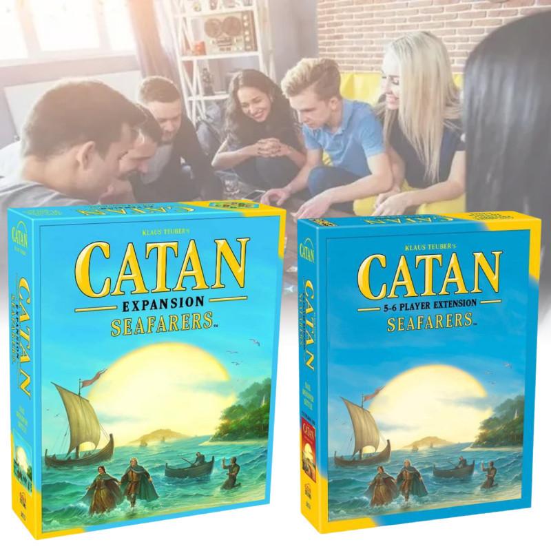 Engaging English Edition Catan Island Board Game 5th Edition 5-6 Player Expansion Party Cards
