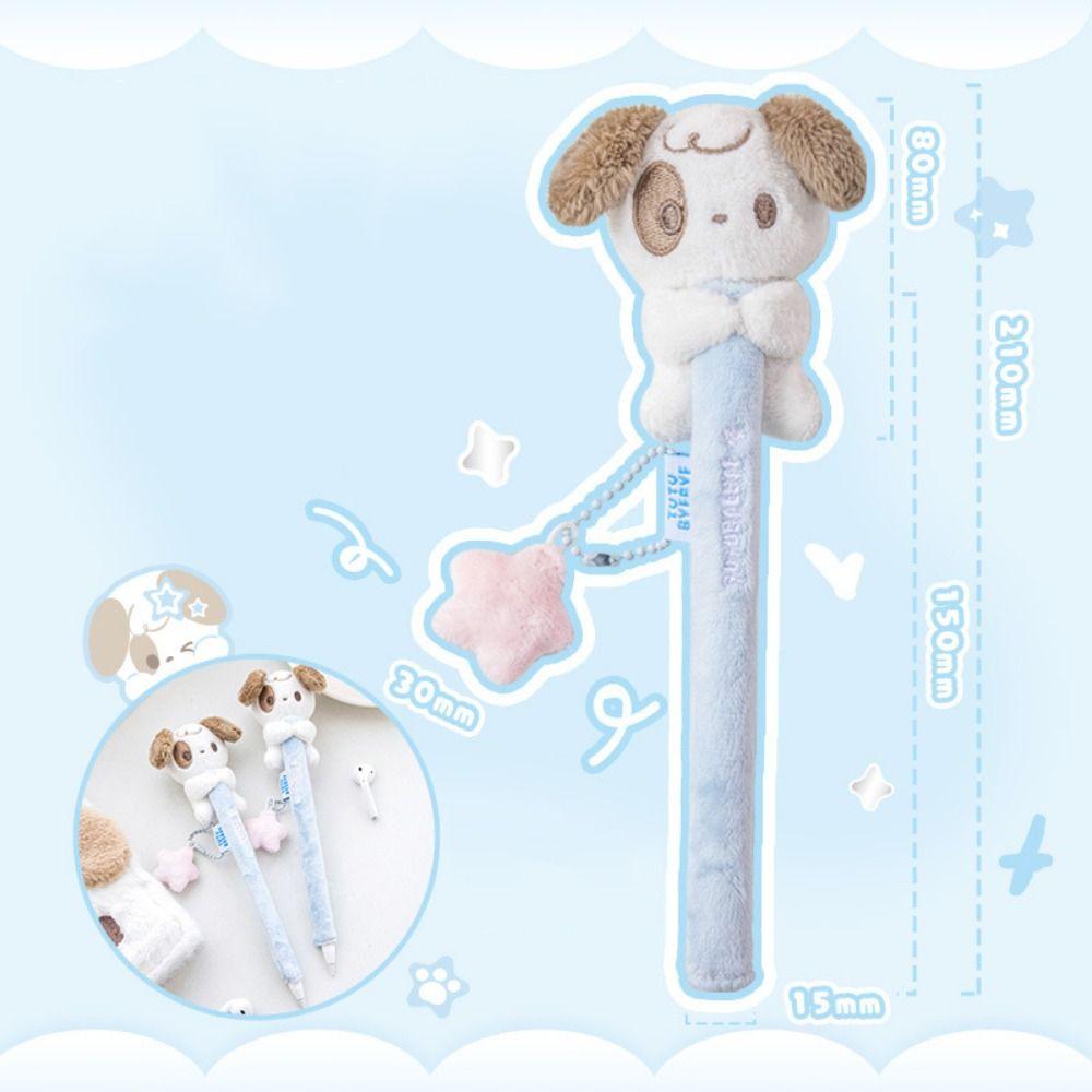 Dog Tablets Pen Protective Case Plush Plush Pencil Sleeve Tablets Pencil Protective Bag  Gel Pen
