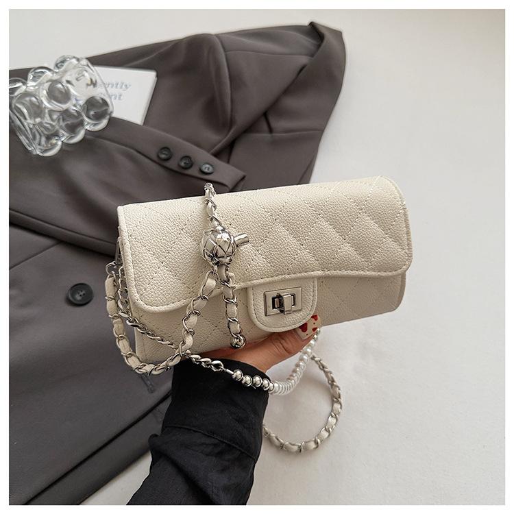 2025 New Fashion Rhombus Chain Handbag Xiaoxiangfeng Premium Versatile Women's Shoulder Crossbody Bag