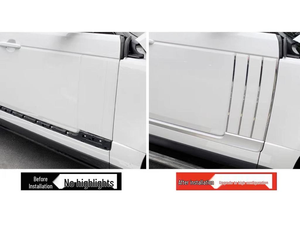Gray Shark Gill Fender Vents for 13-22 Range Rover Executive Edition - Old To New Conversion