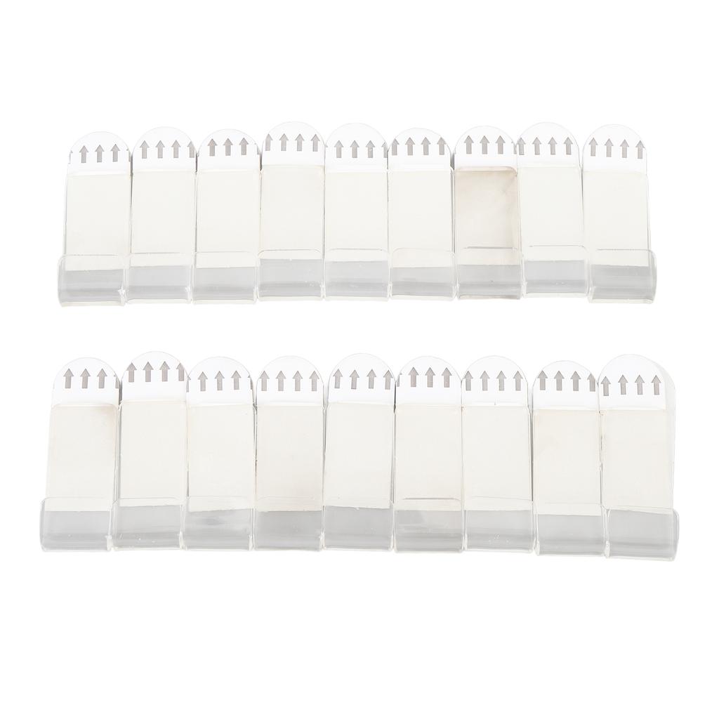 18 Pcs Vinyl Record Wall Mount Self Adhesive Clear Vinyl Display Shelf No Drill Vinyl Storage Shelve