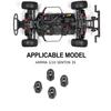 Steel 1/10 Tyre Nut RC Upgrade Part 4pcs Rust-proof And Durable Rc Tyre Nut For SENTON 3S RC Car Part RC Car Accessories