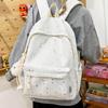 Schoolbag Korean Ins Wind Star Backpack Female Large Capacity Junior High School Student School Bag Leisure Travel Computer Backpack
