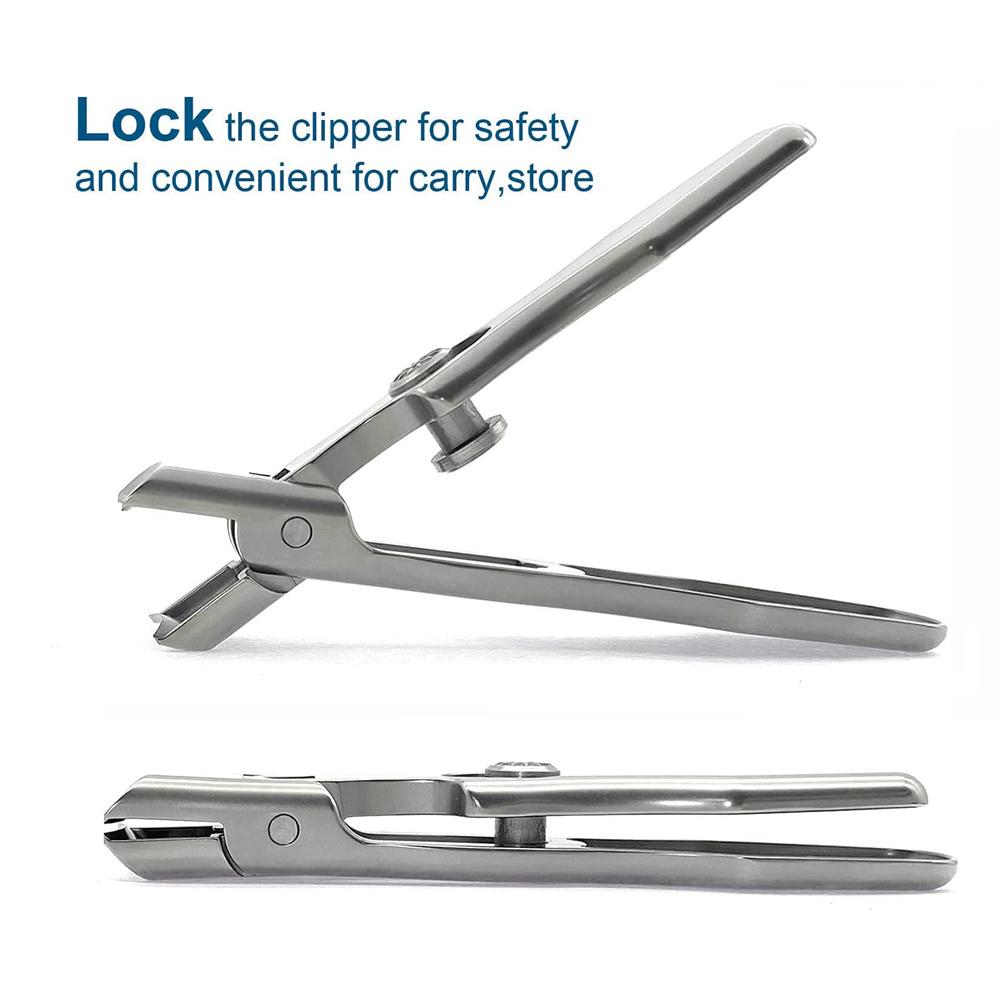 2 PCS Heavy-Duty Nail Clippers Set – Wide Jaw Toenail Clippers with Anti-Splash Catcher & PU Case for Seniors and Men