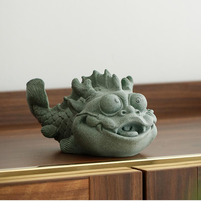 Creative Fish Dragon Animal Tea Pet Tea Play Decoration Fish Tank Landscaping Office Desktop Decoration Housewarming Gift