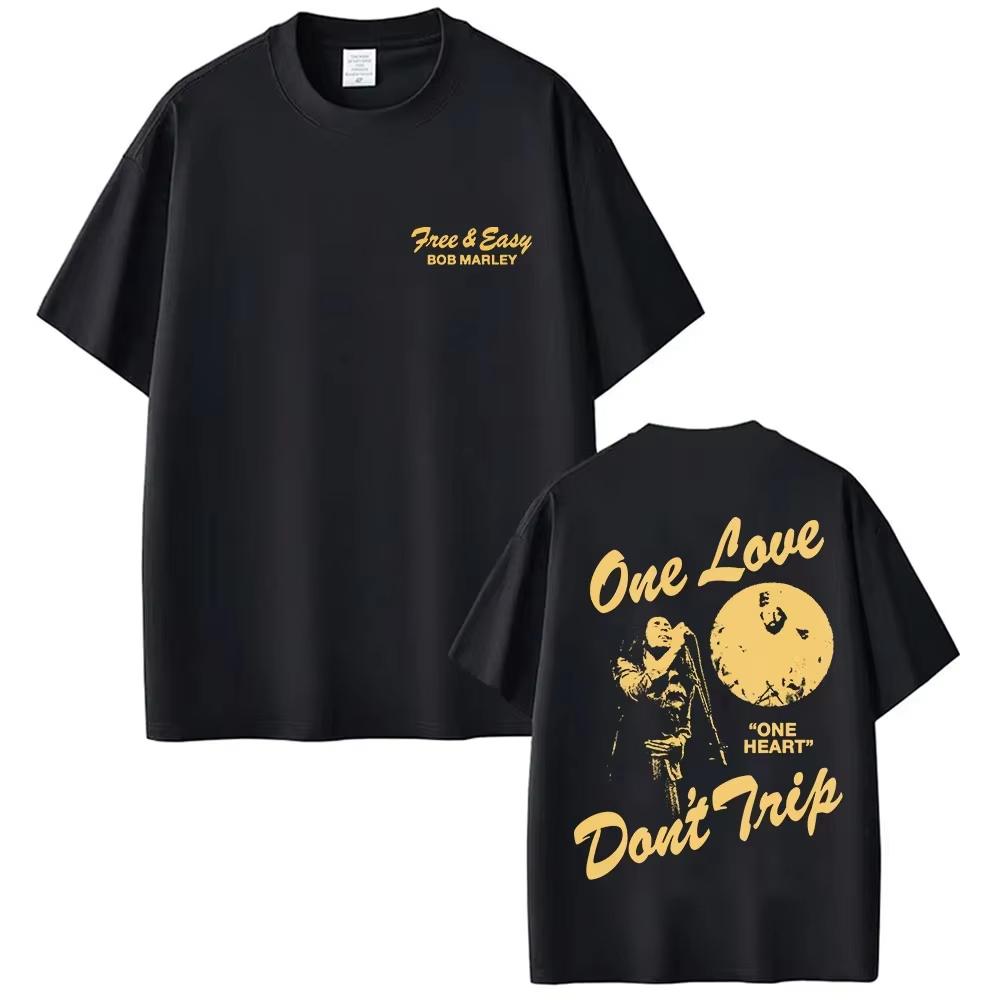 

Vintage Bob Marley One Love Album 2026 Merch T Shirt Unisex Women Gothic Hip Hop Short Sleeve Tops Y2k Harajuku Clothing TShirt S