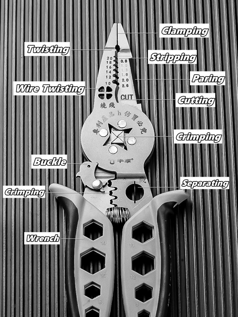 Multi-functionalcrimping Wire Stripper Pliers -Cutter Cable Wire Crimping Electrician Repair Tools Wire Stripper Tool hand tools