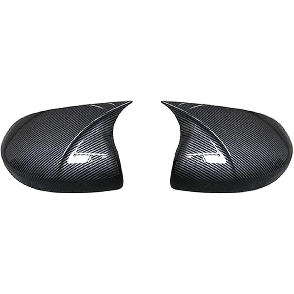 Side Rearview Mirror Cap Wing Mirror Cover Compatible With Honda Jazz GK5 2014-2020 Car Accessories(Low Prof Black)