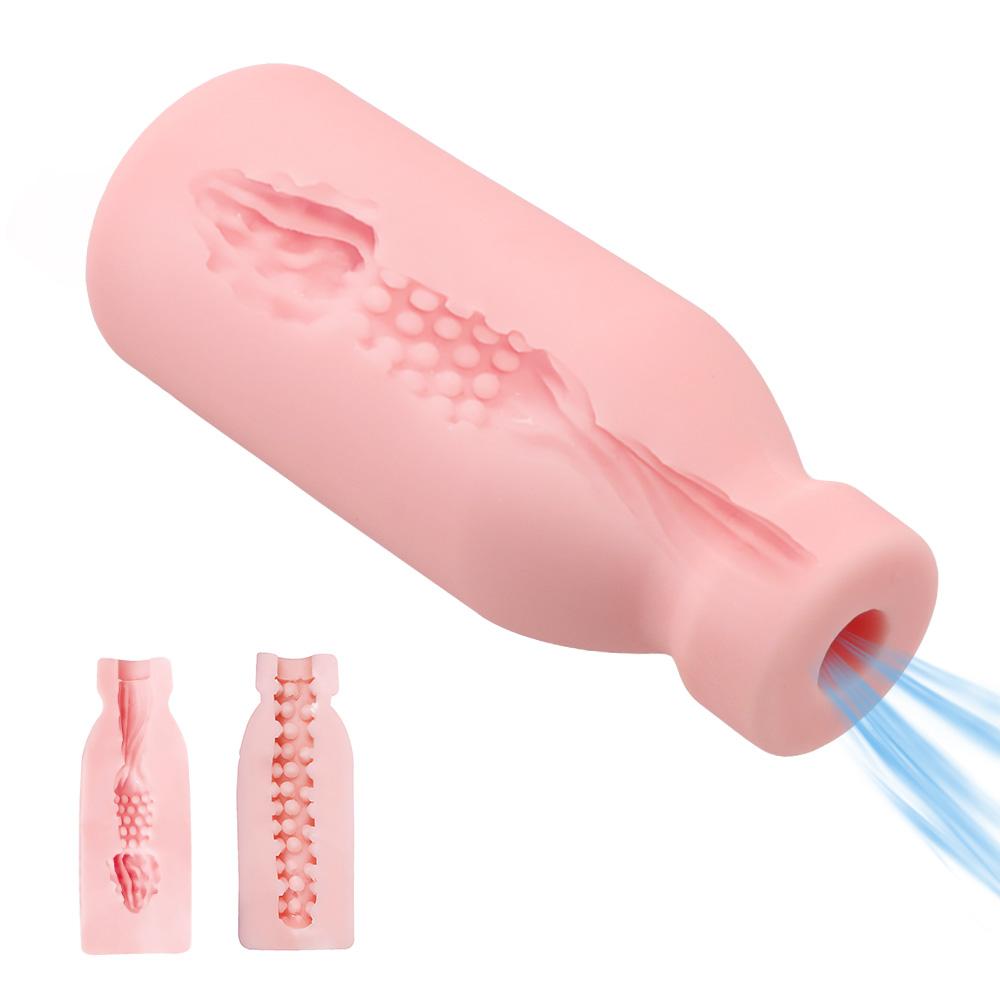 Sex Toys for Men Erotic Oral Blowjob Bottle Shape 3D Artificial Vagina TPE Male Masturbation Cup