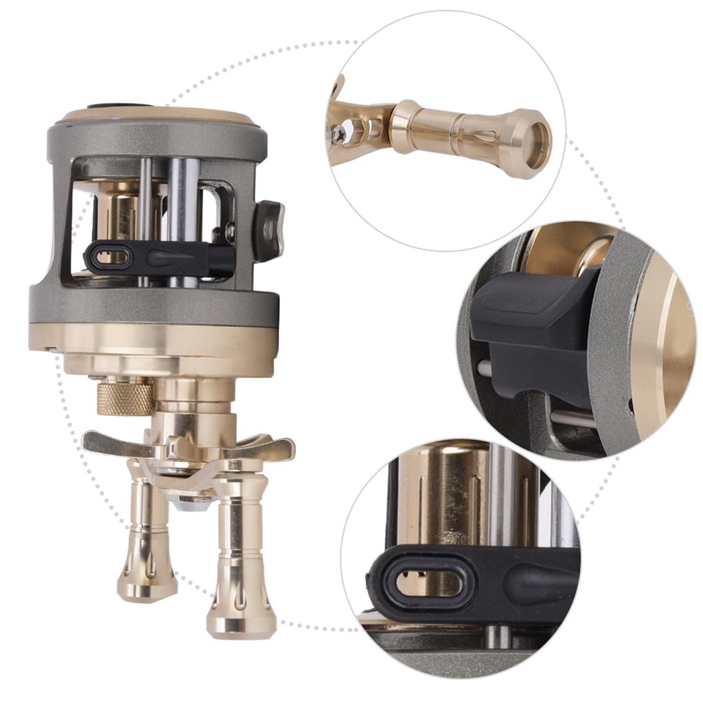 Baitcasting Reel Metal Lure Fishing Wheel Tackle Accessory Aluminium Alloy Rocker Arms and HandleJH300(right hand)
